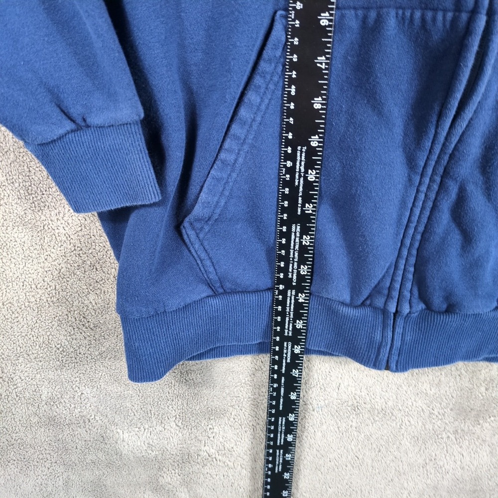 Under Armour Hoodie Mens XL Navy Blue Fleece Lined Gymwear Sweatshirt Full Zip - Picture 4 of 8